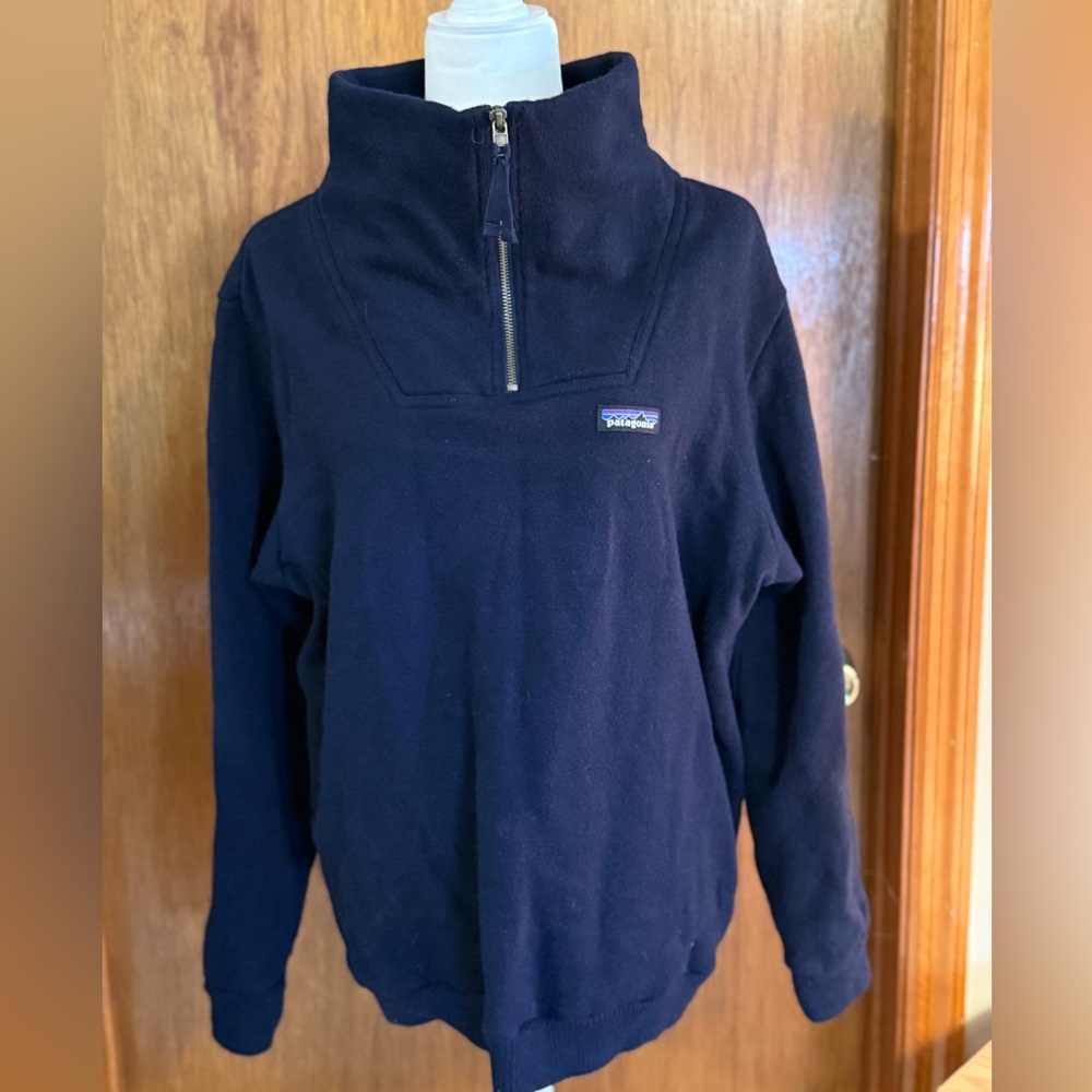 Patagonia Women's Navy Cowl Neck Sweater